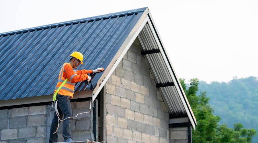 Professional metal roof installation in Center Cross, VA